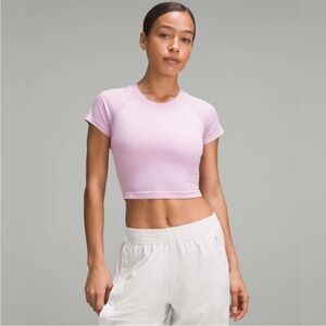 Lululemon Swiftly Tech Cropped Short-Sleeve Shirt 2.0